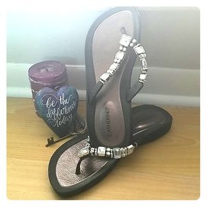 Catherine's Black Bedazzled Sandals